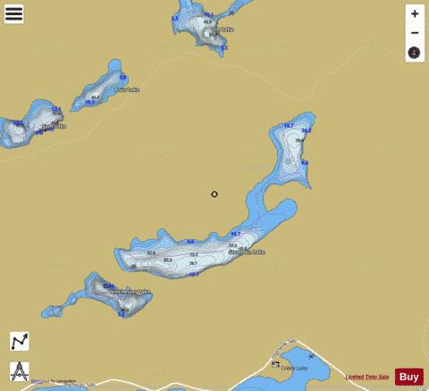 Stewleen Lake depth contour Map - i-Boating App