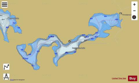 Portelance L. depth contour Map - i-Boating App