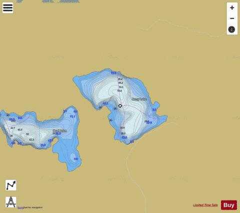 Army L. depth contour Map - i-Boating App