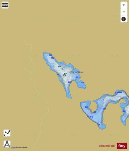 Beyond Lake depth contour Map - i-Boating App