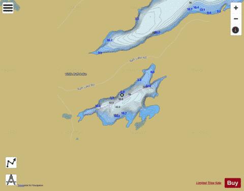Broder Lake 23 depth contour Map - i-Boating App