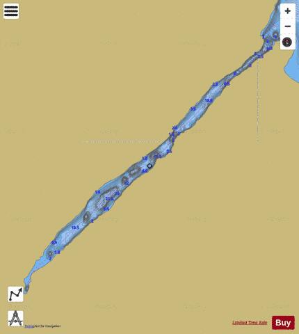 Eaglehead River depth contour Map - i-Boating App