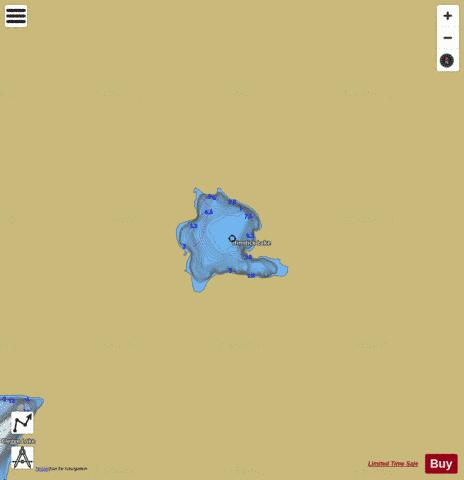 Himdick Lake depth contour Map - i-Boating App