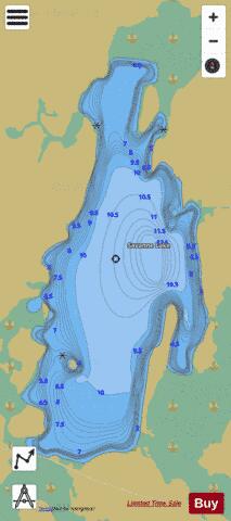 Savanne Lake depth contour Map - i-Boating App