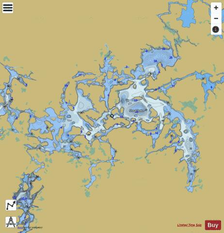 Stout Lake depth contour Map - i-Boating App