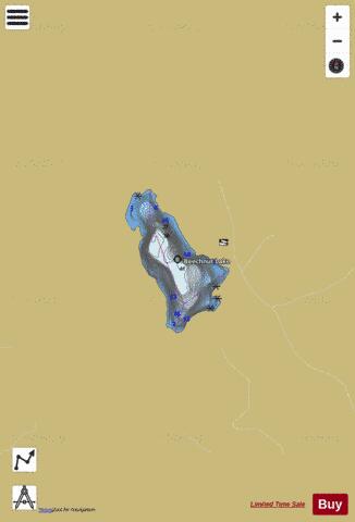 Beechnut Lake depth contour Map - i-Boating App