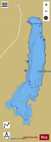Big Sawbill Lake depth contour Map - i-Boating App