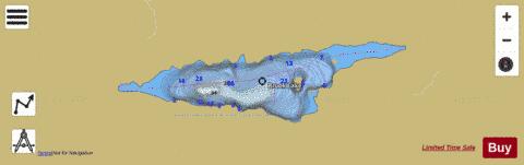 Brook Lake depth contour Map - i-Boating App
