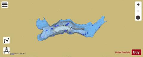 Charles Lake depth contour Map - i-Boating App