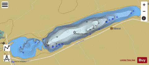 Consecon Lake depth contour Map - i-Boating App