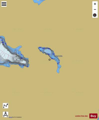 Croker Lake depth contour Map - i-Boating App