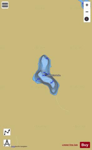 Dewhirst Lake depth contour Map - i-Boating App