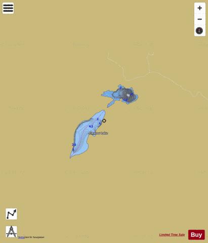 Eleanor Lake depth contour Map - i-Boating App