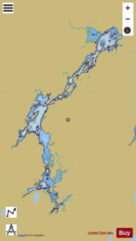 Esnagi Lake depth contour Map - i-Boating App