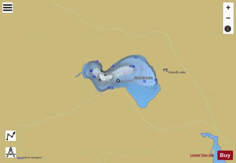 Friendly Lake / Round Lake depth contour Map - i-Boating App