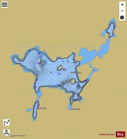 Fushimi Lake depth contour Map - i-Boating App