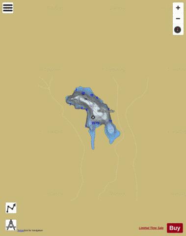 Gimlet Lake depth contour Map - i-Boating App
