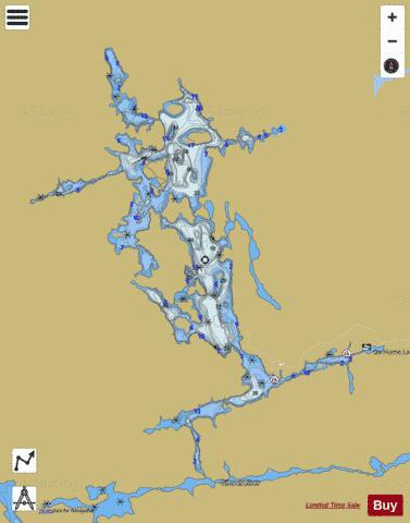 Go Home Lake depth contour Map - i-Boating App