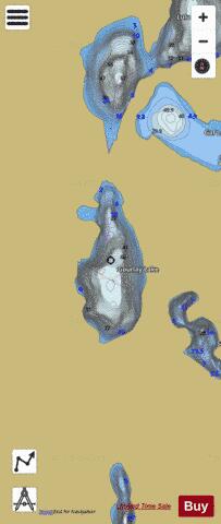 Gourlay Lake depth contour Map - i-Boating App