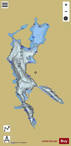 Greenhedge Lake depth contour Map - i-Boating App