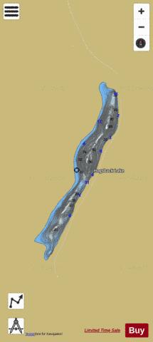 Hogsback Lake depth contour Map - i-Boating App