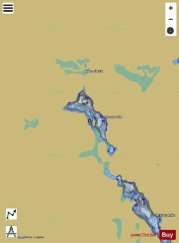 Horse Lake depth contour Map - i-Boating App