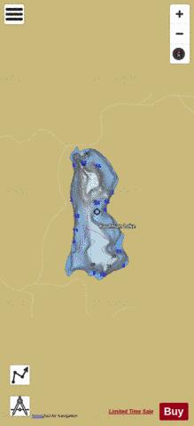 Kaufman Lake depth contour Map - i-Boating App