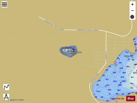 Killarney Lake depth contour Map - i-Boating App