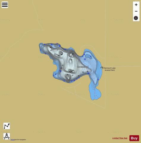 Lac Rancourt depth contour Map - i-Boating App
