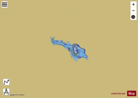 Lake No 2DA0813 Stetham depth contour Map - i-Boating App