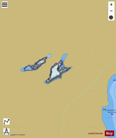Larrys Lake No 2 depth contour Map - i-Boating App