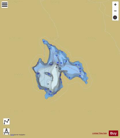 Leech Lake depth contour Map - i-Boating App