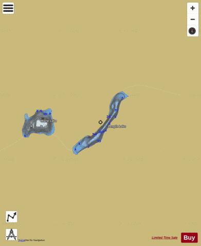 Length Lake depth contour Map - i-Boating App