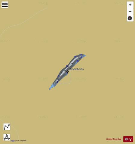 Little Addie Lake depth contour Map - i-Boating App