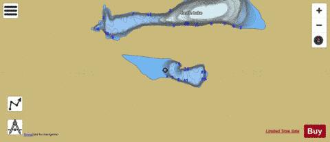 Little Castle Lake Hardwick depth contour Map - i-Boating App