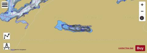 Little Mosque Lake depth contour Map - i-Boating App