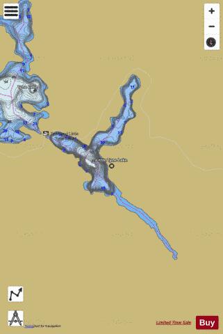 Little Tyne Lake depth contour Map - i-Boating App