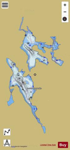 Lower Ross Lake depth contour Map - i-Boating App