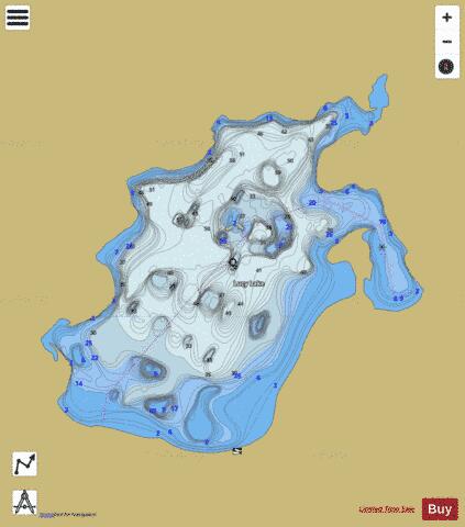 Lucy Lake depth contour Map - i-Boating App