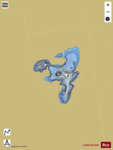 Mccullough Lake depth contour Map - i-Boating App