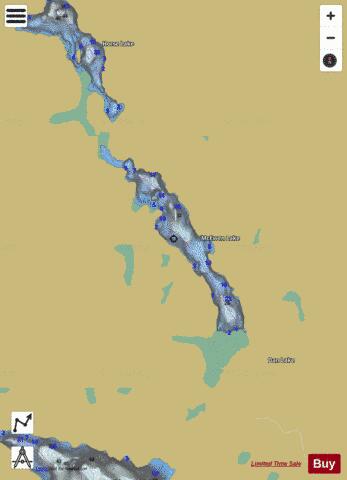 McKeown Lake depth contour Map - i-Boating App