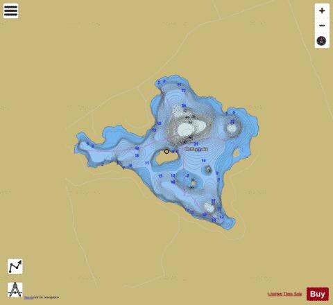 McKay Lake depth contour Map - i-Boating App