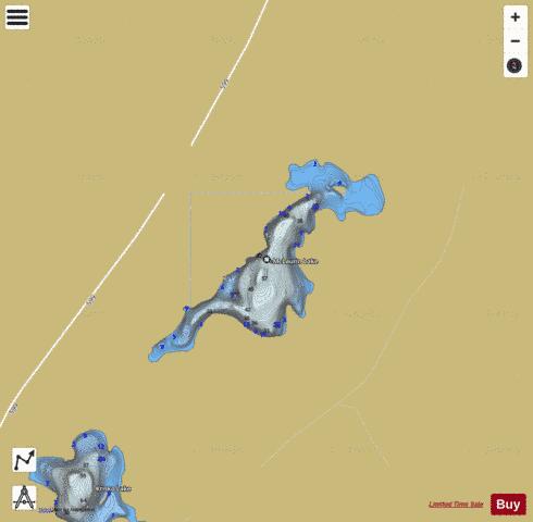 Mclaurin Lake depth contour Map - i-Boating App