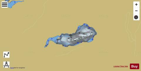 Middle Shanty Lake depth contour Map - i-Boating App
