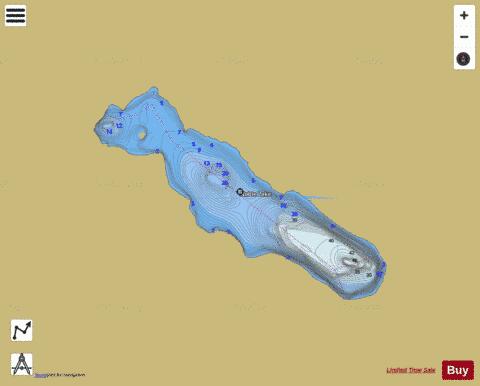 Noble Lake depth contour Map - i-Boating App
