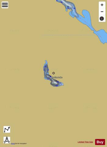 Nowlan Lake depth contour Map - i-Boating App