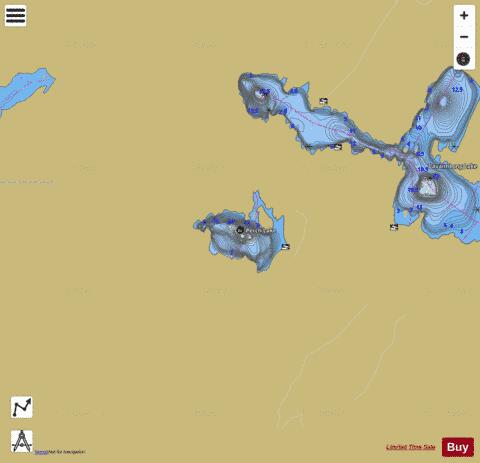 Perch Lake depth contour Map - i-Boating App