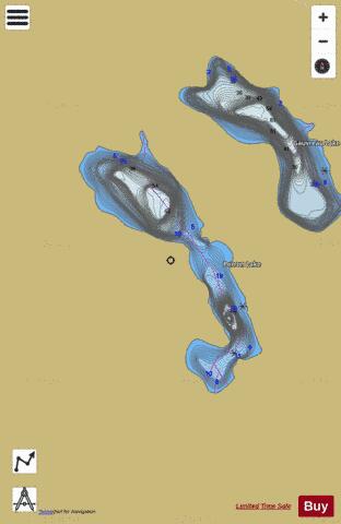 Perron Lake depth contour Map - i-Boating App