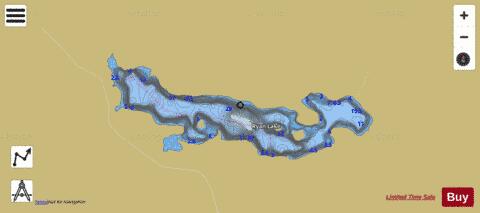 Ryan Lake depth contour Map - i-Boating App