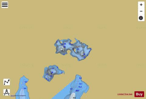Seagull Lake depth contour Map - i-Boating App